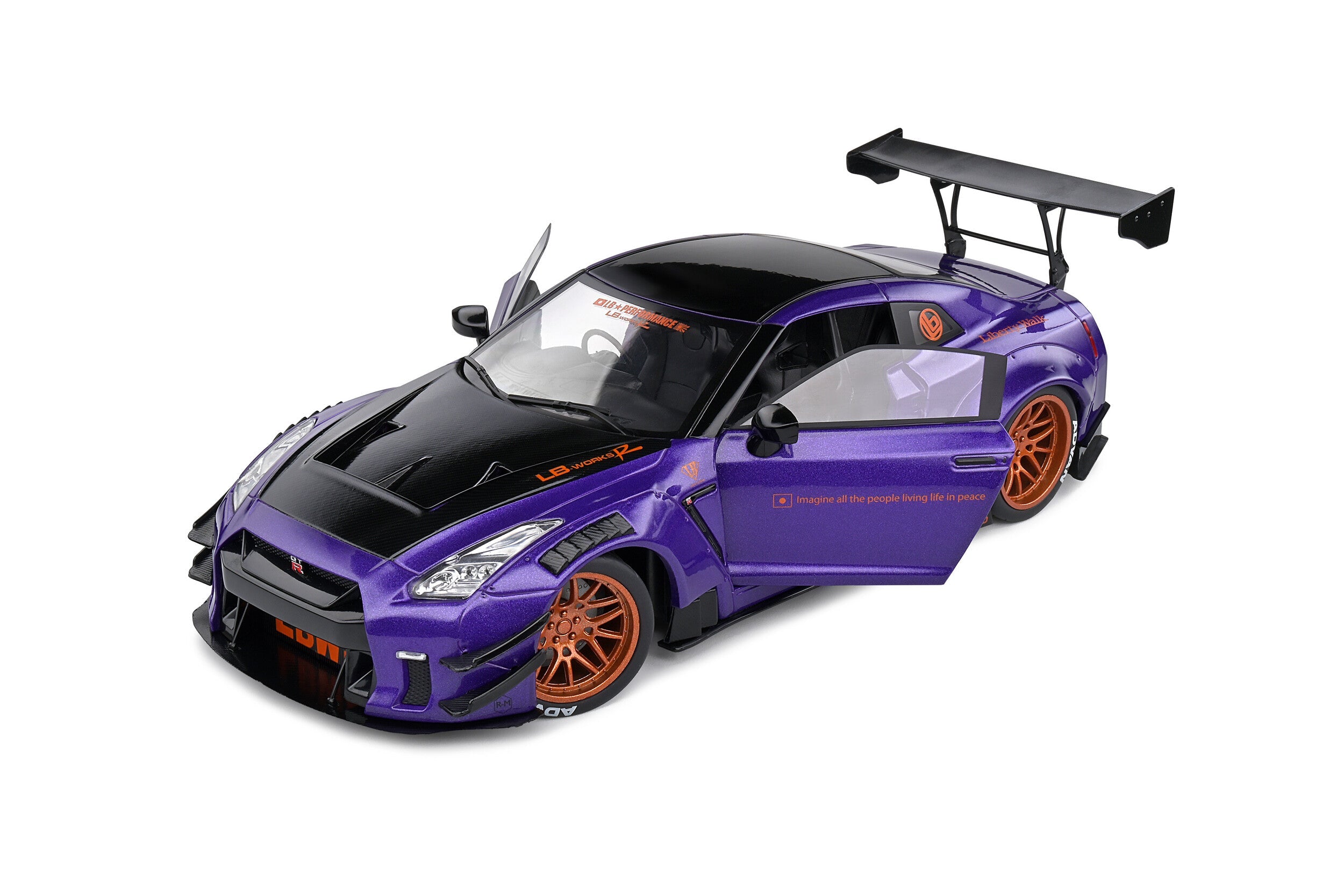 Image of Solido - 1/18 LB★Works Nissan GTR Type II (Purplezilla)