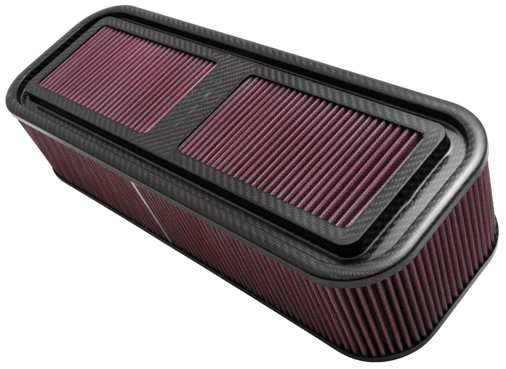 K&N - Custom Racing Assembly - CARBON FIBER; AIR BOX; MEDIUM, 4"H AIR BOX ONLY NO BASE (100-8578)
