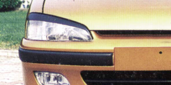 Image of Peugeot 106 96-02 Fiberglass Eyebrows [Carcept]