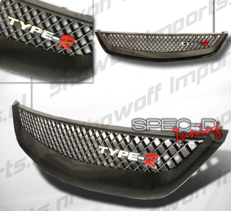 Image of Honda Civic 01-03 2D Type R Look ABS Grill [SIX]
