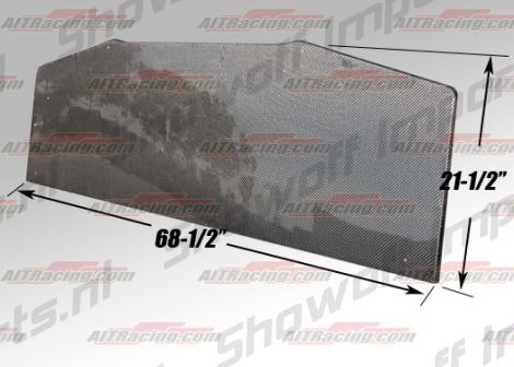 AIT Universal Front Carbon Splitter Square Corners 174x55cm