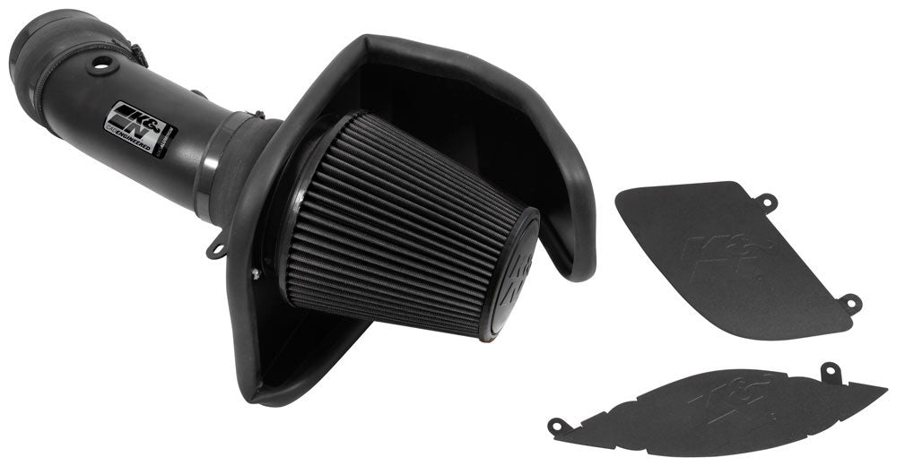 K&N - Performance Air Intake System - DRYFLOW AIR INTAKE SYSTEM; DODGE CHALL HELLCAT SC V8-6.2L 17-23 (30-2553TTK)