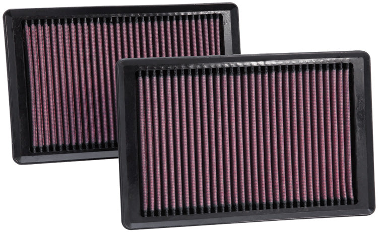 K&N - Replacement Air Filter - JAGUAR XK V8-5.0L F/I, 2009-2015 (2 PER BOX) (33-2445)