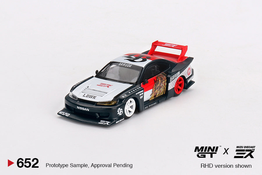 Image of Mini GT - 1/64 LB-Super Silhouette Nissan Silvia S15 “GARUDA” (Mini GT x MIZU)