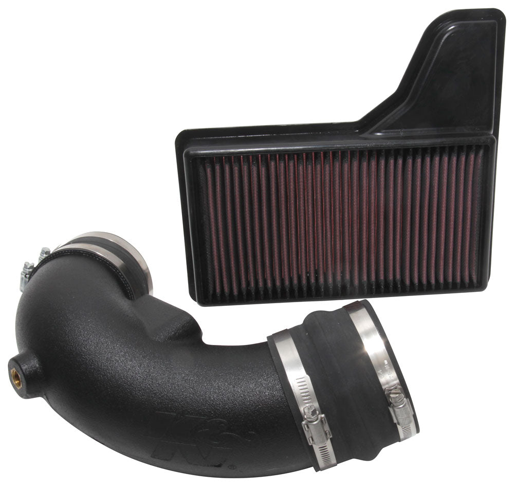K&N - Performance Air Intake System - FIPK; FORD MUSTANG GT V8-5.0L F/I, 2018-2021 (57-2605)