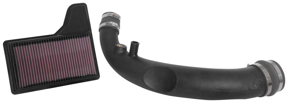 K&N - Performance Air Intake System - FIPK; FORD MUSTANG L4-2.3L F/I, 2018-2021 (57-2606)