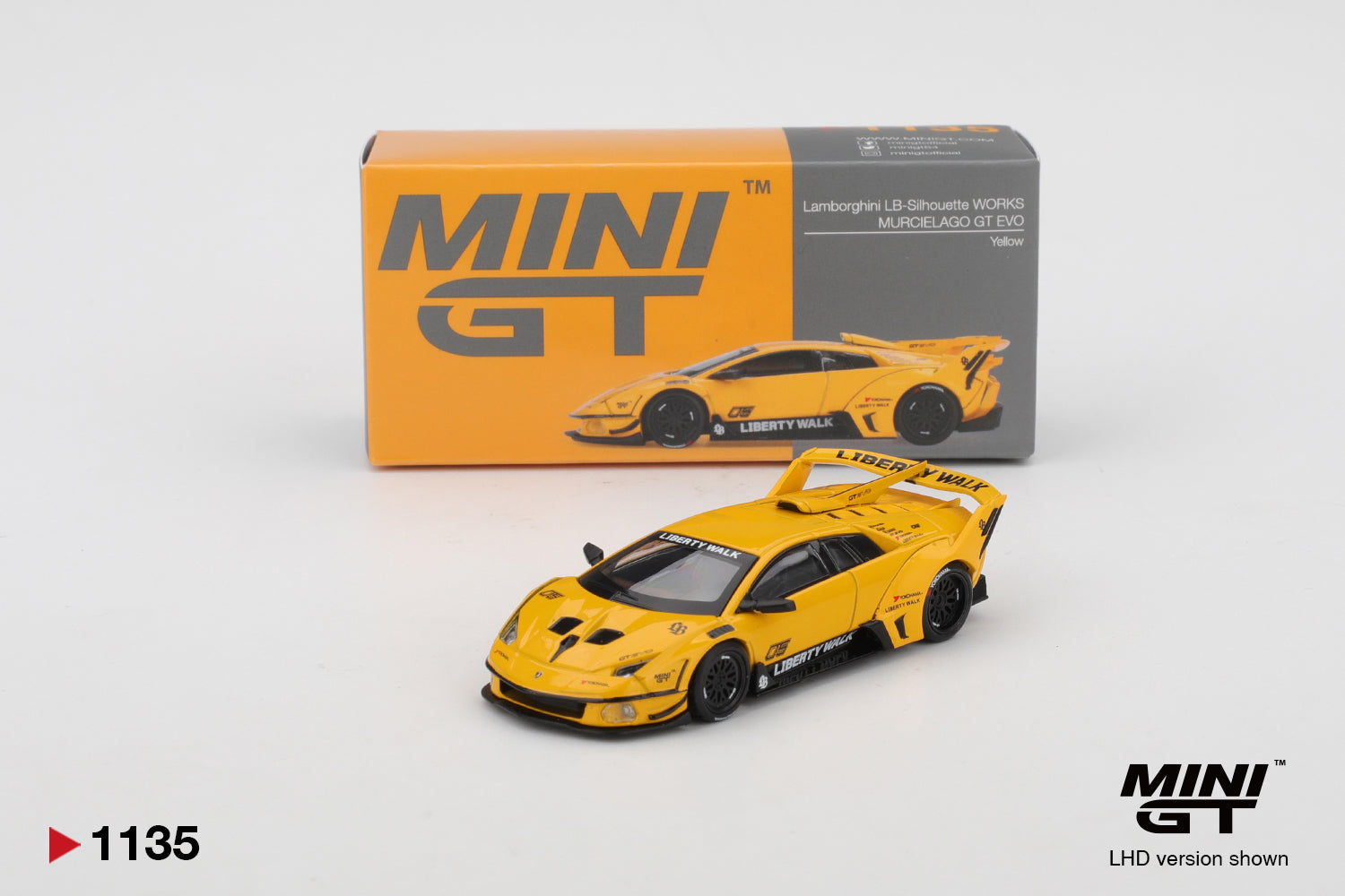 Mini GT - 1/64 Lamborghini Murcielago LB Silhoutte Works GT EVO YELLOW 2025