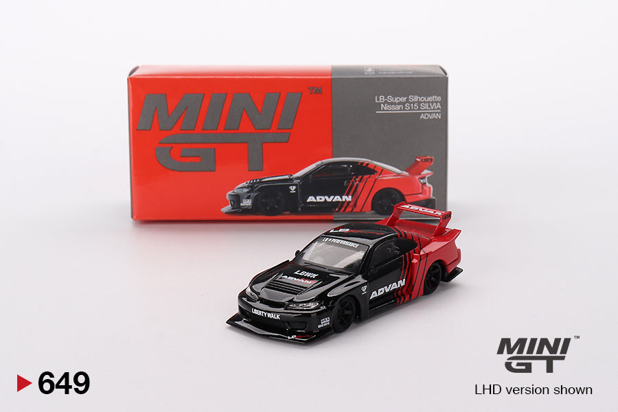 Image of Mini GT - 1/64 LB⚡Super Silhouette Nissan Silvia S15 (Advan)