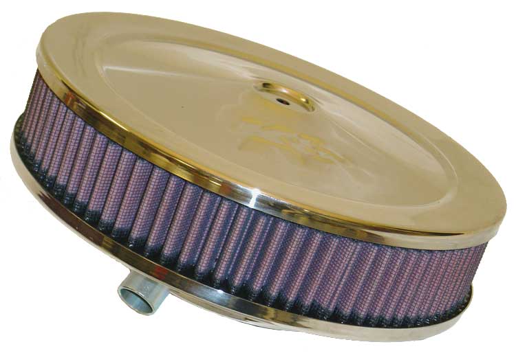 K&N - Round Air Filter Assembly - 5-1/8"FLG 9"OD X 3-3/8"H W/VENT (60-1110)