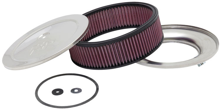 K&N - Round Air Filter Assembly - 5-1/8"FLG 9"OD X 4-1/8"H W/VNT (60-1120)