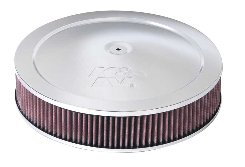 K&N - Round Air Filter Assembly - 5-1/8", 14" X 2-3/4"H, 1-1/4 DROP BASE (60-1280)