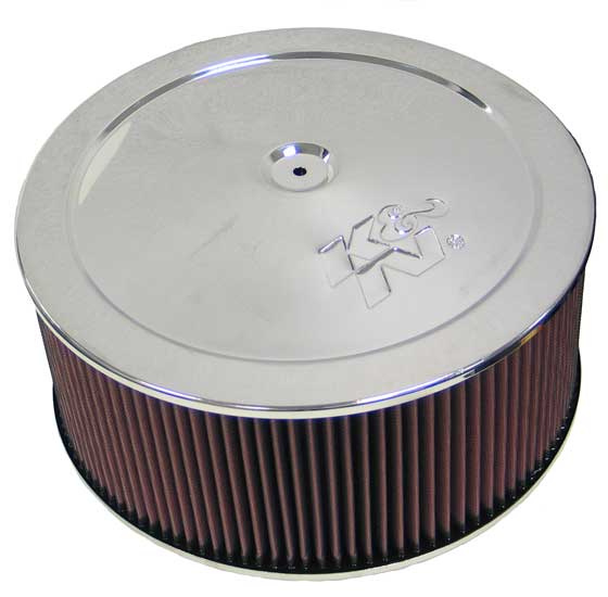 K&N - Round Air Filter Assembly - 5-1/8", 14" X 5-3/4"H, 1-1/4" DROP BASE (60-1310)