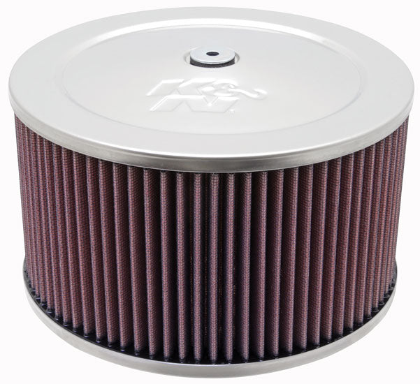 K&N - Round Air Filter Assembly - 5-1/8"FLG 9"OD X 6-3/8"H W/VENT (60-1365)