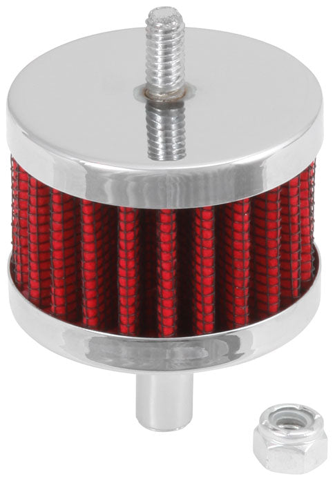 K&N - Vent Air Filter/ Breather - 3/8"OD VENT, 2"OD, 1-1/2"H STUD MOUNT (62-1090)