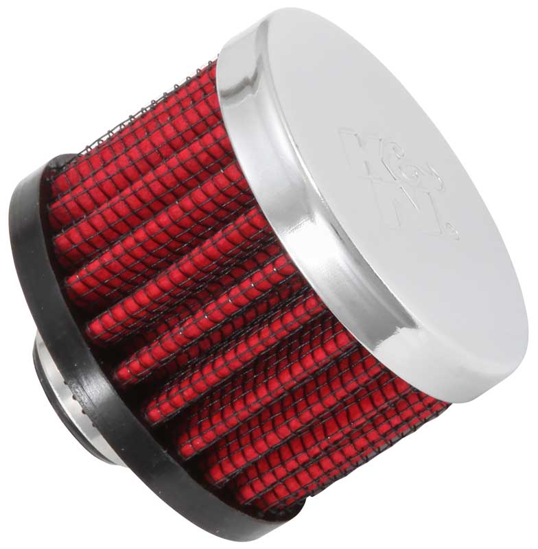 K&N - Vent Air Filter/ Breather - 3/8"ID FLANGE, CV 2"D, 1-1/2"H (62-1320)