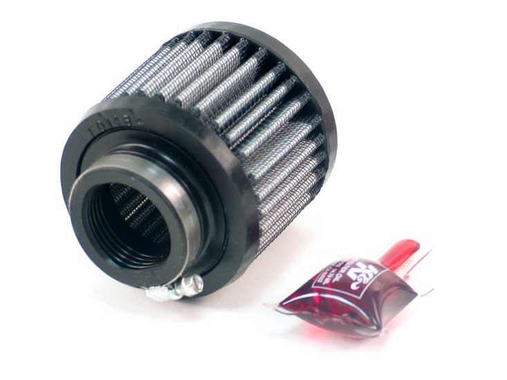 K&N - Vent Air Filter/ Breather - 1-3/8" VENT, 3"D, 2-1/2"H, RUBBER TOP (62-1430)
