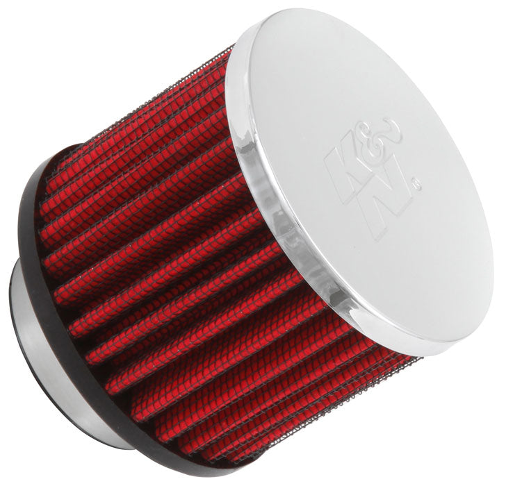 K&N - Vent Air Filter/ Breather - 1-1/2" VENT, 3"D, 2-1/2"H, CHROME TOP (62-1460)