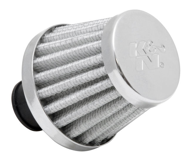 K&N - Vent Air Filter/ Breather - 3/8"-1/2"ID FLG X 2"OD B X 1-3/4"H X 1.5"TP CR (62-1600WT)
