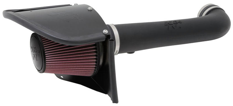 K&N - Performance Air Intake System - AIRCHARGER; JEEP WRANGLER V6-3.6L F/I, 2012-2018 (63-1566)