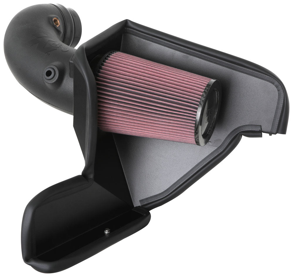 K&N - Performance Air Intake System - AIRCHARGER; FORD MUSTANG GT500 V8-5.2L F/I, 2020-2021 (63-2515)