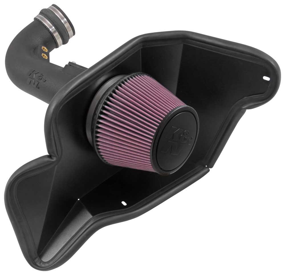 K&N - Performance Air Intake System - AIRCHARGER; FORD MUSTANG GT V8-5.0L F/I,2015 (63-2590)