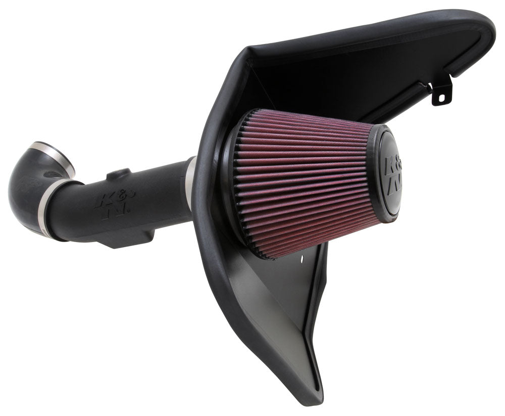 K&N - Performance Air Intake System - AIRCHARGER; CHEVROLET CAMARO 3.6L V6; 2011-2015 (63-3078)