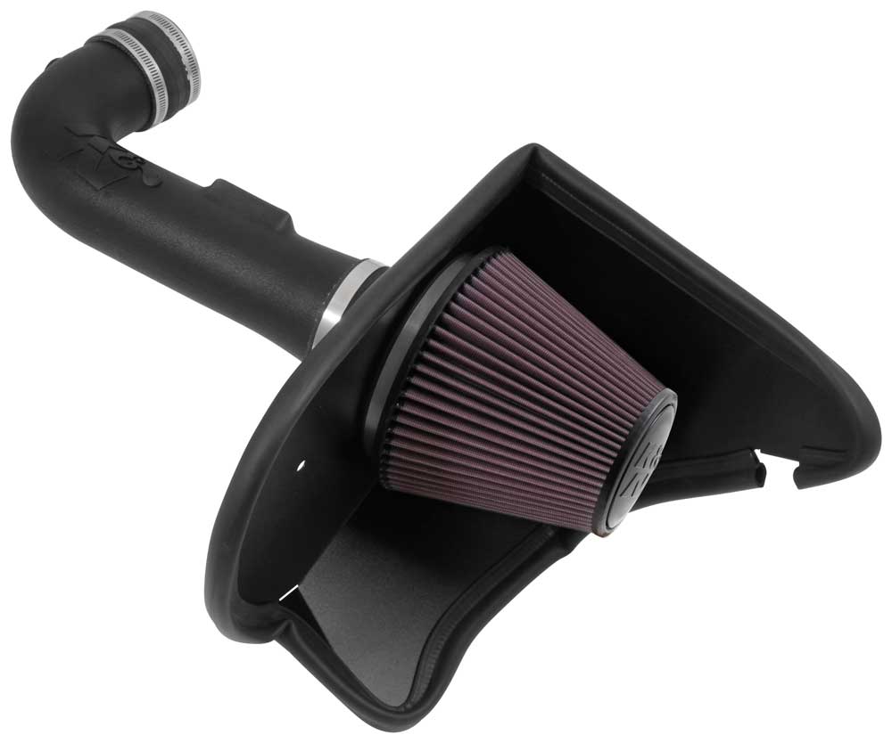 K&N - Performance Air Intake System - AIRCHARGER; CHEVROLET CAMARO V6-3.6L F/I, 2016-2023 (63-3094)
