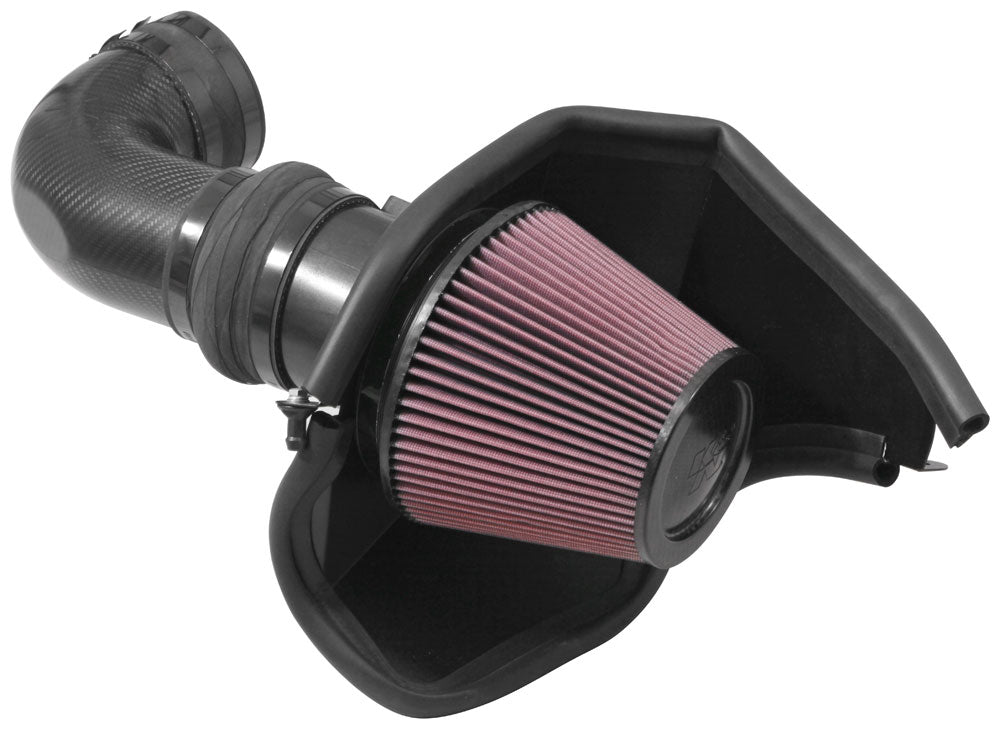 K&N - Performance Air Intake System - AIRCHARGER; CHEVROLET CAMARO ZL1 V8-6.2L F/I, 2017-2023 (63-3099)