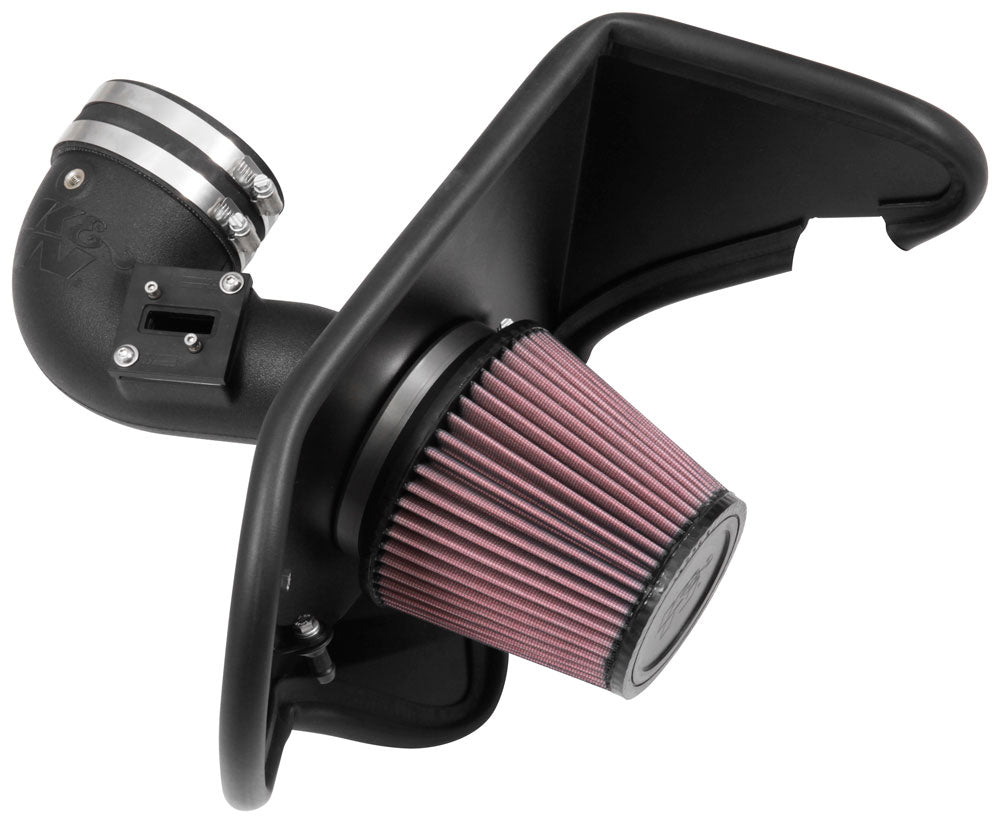 K&N - Performance Air Intake System - AIRCHARGER; CHEVROLET CAMARO L4-2.0L F/I TURBO, 2016-2023 (63-3105)