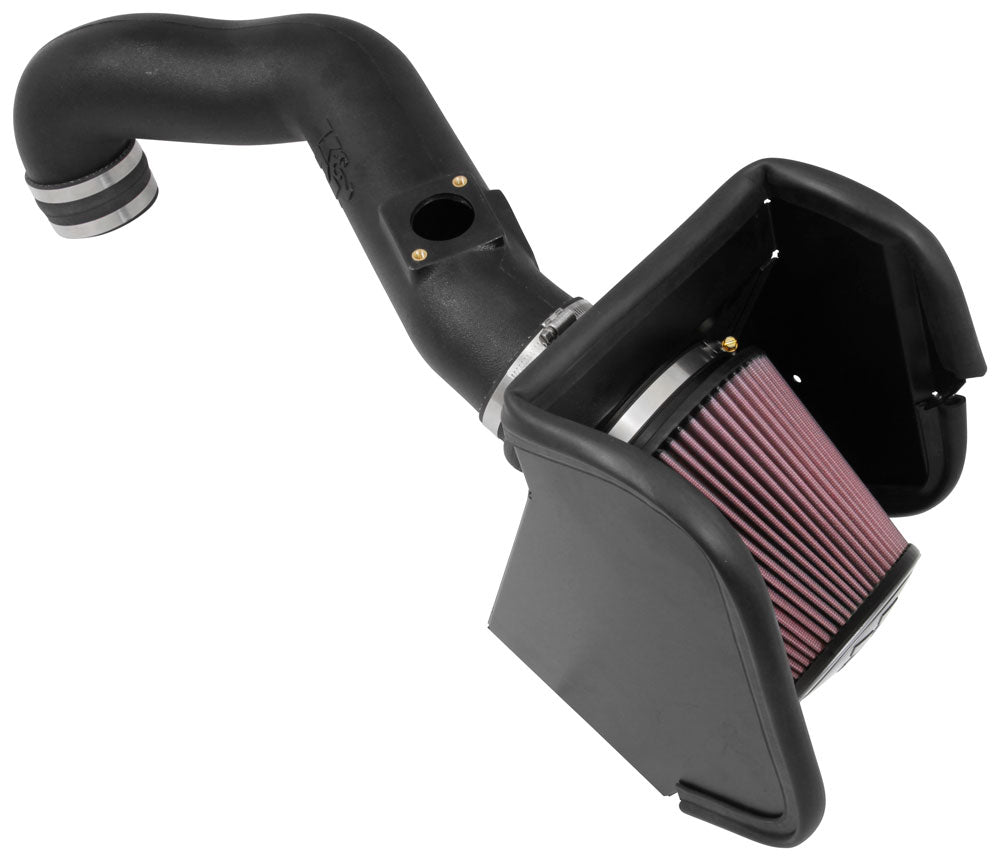 K&N - Performance Air Intake System - AIRCHARGER; NISSAN TITAN XD V8-5.0L DSL, 2016-2018 (63-6017)