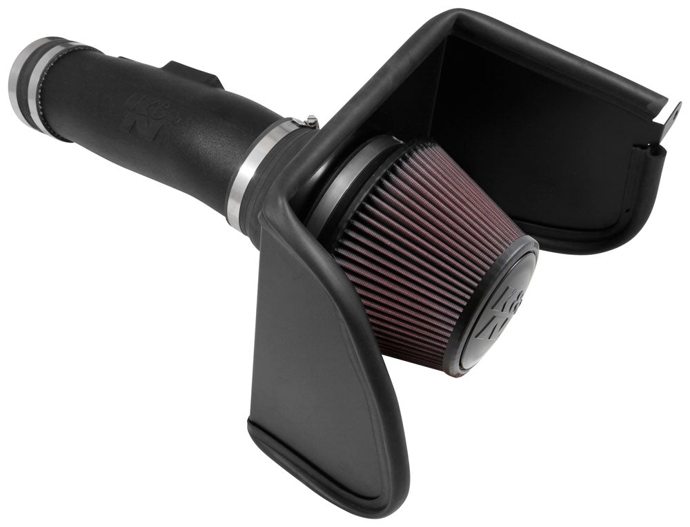 K&N - Performance Air Intake System - AIRCHARGER; NISSAN TITAN V8-5.6L F/I, 2017-2023 (63-6019)