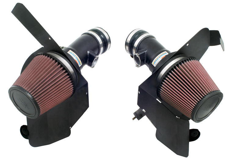 K&N - Performance Air Intake System - TYPHOON; BMW M5 V10-5.0L F/I, 2005-2008 (FLAT BLACK) (69-2003TFK)