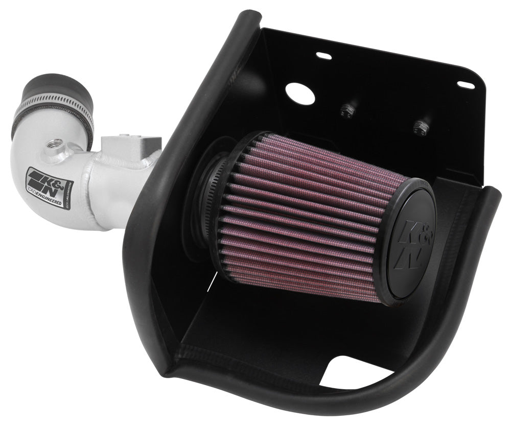 K&N - Performance Air Intake System - TYPHOON; FORD FIESTA L4-1.6L F/I, 2011-2018 (69-3530TS)