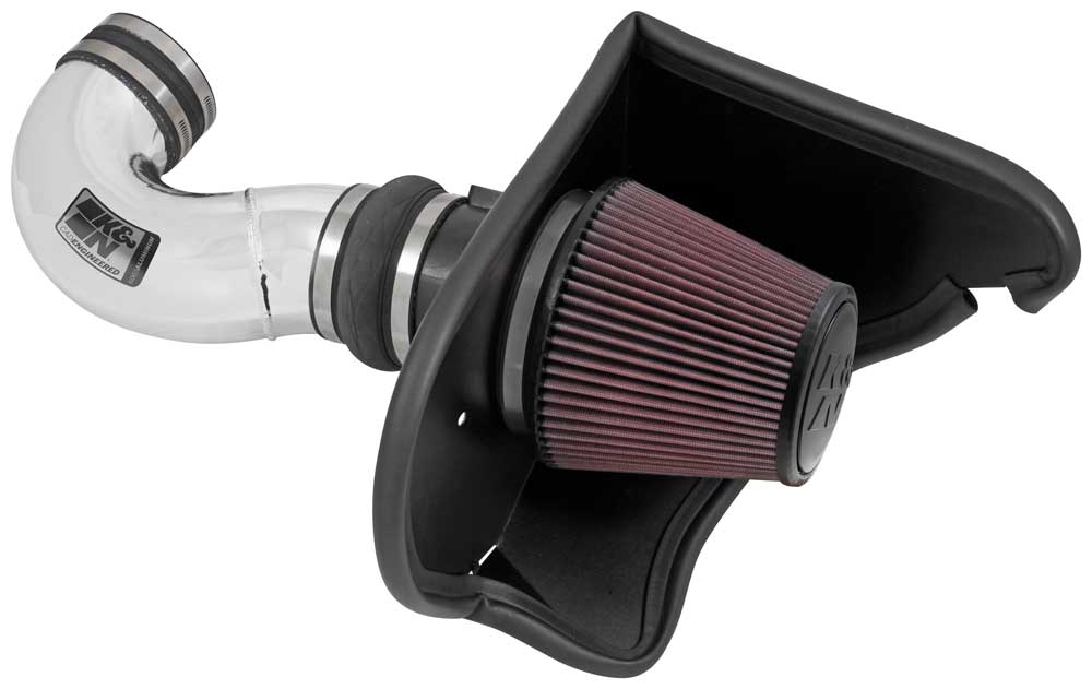 K&N - Performance Air Intake System - TYPHOON; CHEVY CAMARO SS V8 6.2L F/I, 2016-2023 (69-4534TP)