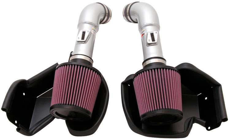 K&N - Performance Air Intake System - TYPHOON; NISSAN/INFINITI 370Z/G37 V6-3.7L F/I, 09-19- SILVER (69-7078TS)