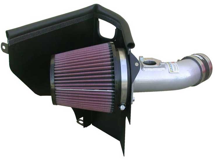 K&N - Performance Air Intake System - TYPHOON; SUBARU WRX, F4-2.0L/2.5L, 00-05 (SILVER) (69-8001TS)