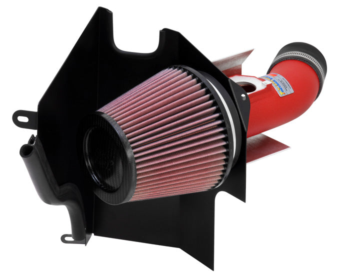 K&N - Performance Air Intake System - TYPHOON; SUBARU WRX STI H4-2.0/2.5L (WRINKLE RED) (69-8001TWR)
