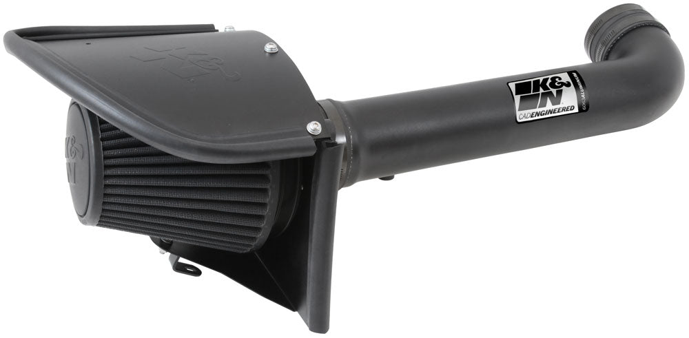 K&N - Performance Air Intake System - PERF. INTAKE KIT; JEEP WRANGLER V6-3.6L F/I, 2012-2018 (71-1566)