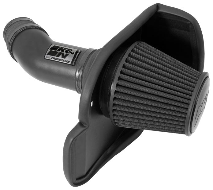 K&N - Performance Air Intake System - PERF. INTAKE KIT; DODGE CHALLENGER V8-6.4L F/I, 2011-2023 (71-2545)
