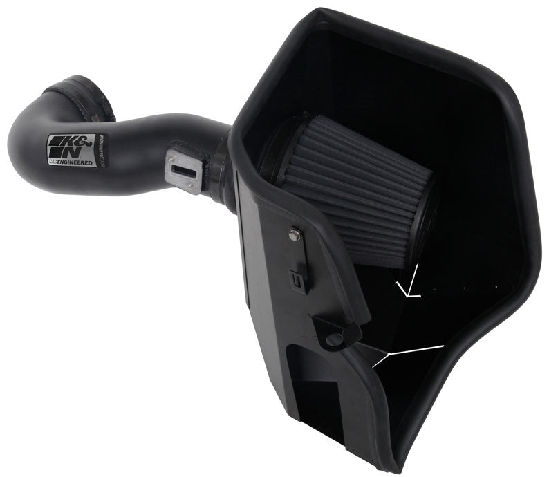 K&N - Performance Air Intake System - PERF INTAKE KIT; CHEV. SILVERADO 1500; V8-5.3/6.2L F/I, 19-23 (71-3110)