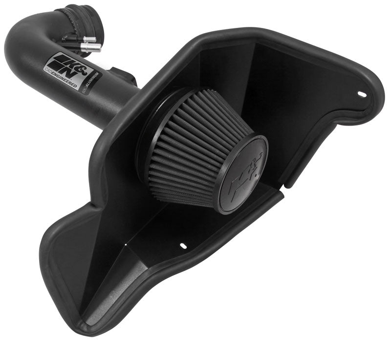 K&N - Performance Air Intake System - PERF. INTAKE KIT; FORD MUSTANG GT V8-5.0L F/I, 2015-2017 (71-3535)