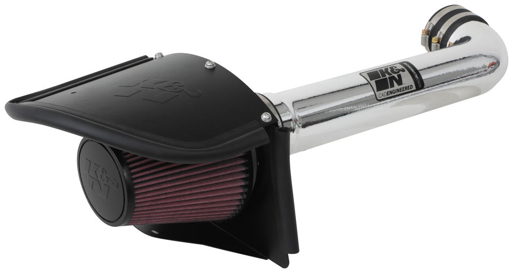 K&N - Performance Air Intake System - PERF. INTAKE KIT; JEEP WRANGLER V6-3.6L F/I, 2012-2018 (77-1566KP)