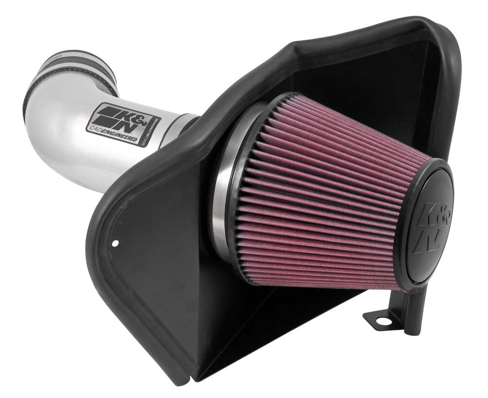 K&N - Performance Air Intake System - PERF. INTAKE KIT; JEEP GRAND CHEROKEE SRT 8 V8-6.4L F/I, 2012-21 (77-1567KS)
