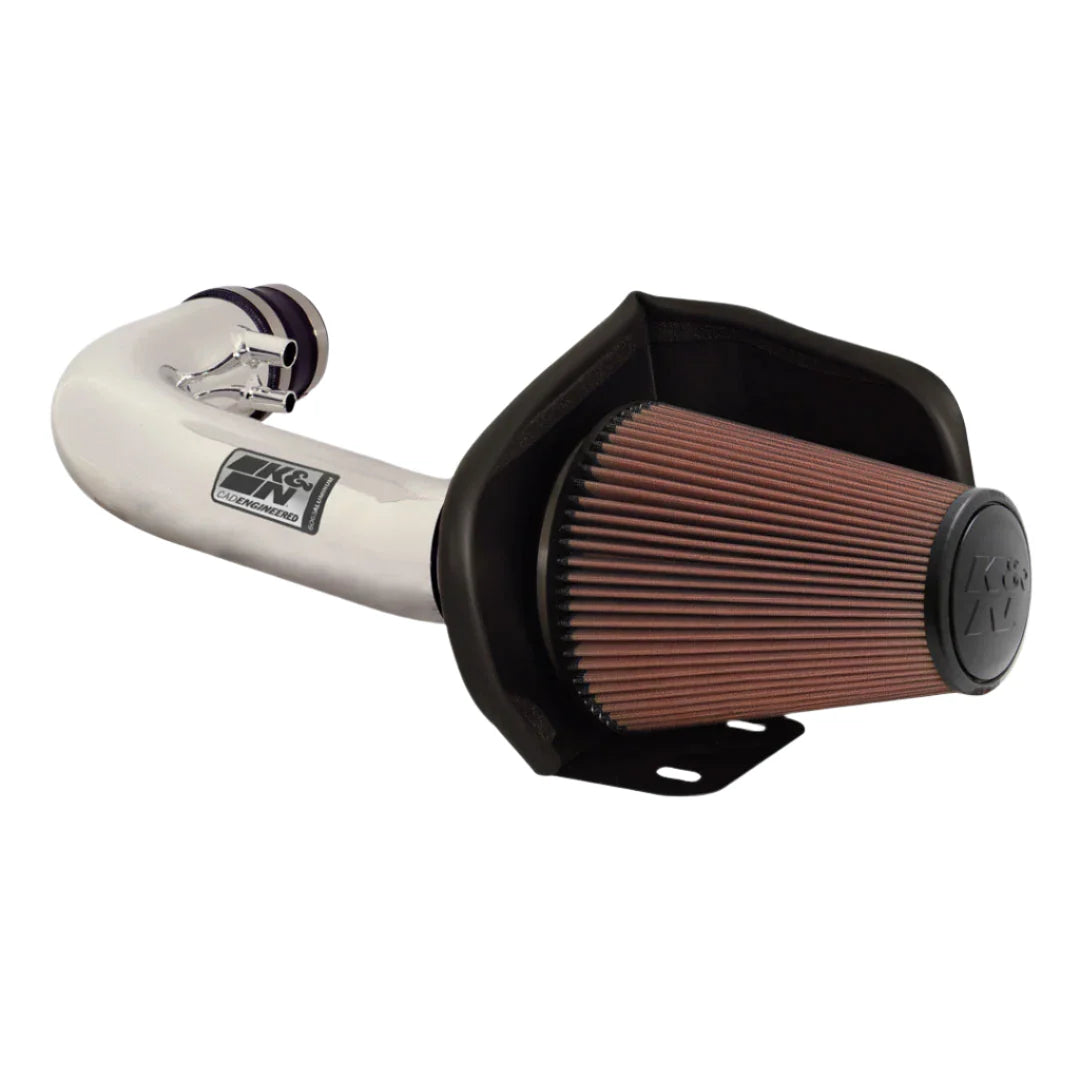 K&N - Performance Air Intake System - PERF. INTAKE KIT; FORD F150, V8-4.6L/5.4L, 97-04; POLISHED (77-2514KP)