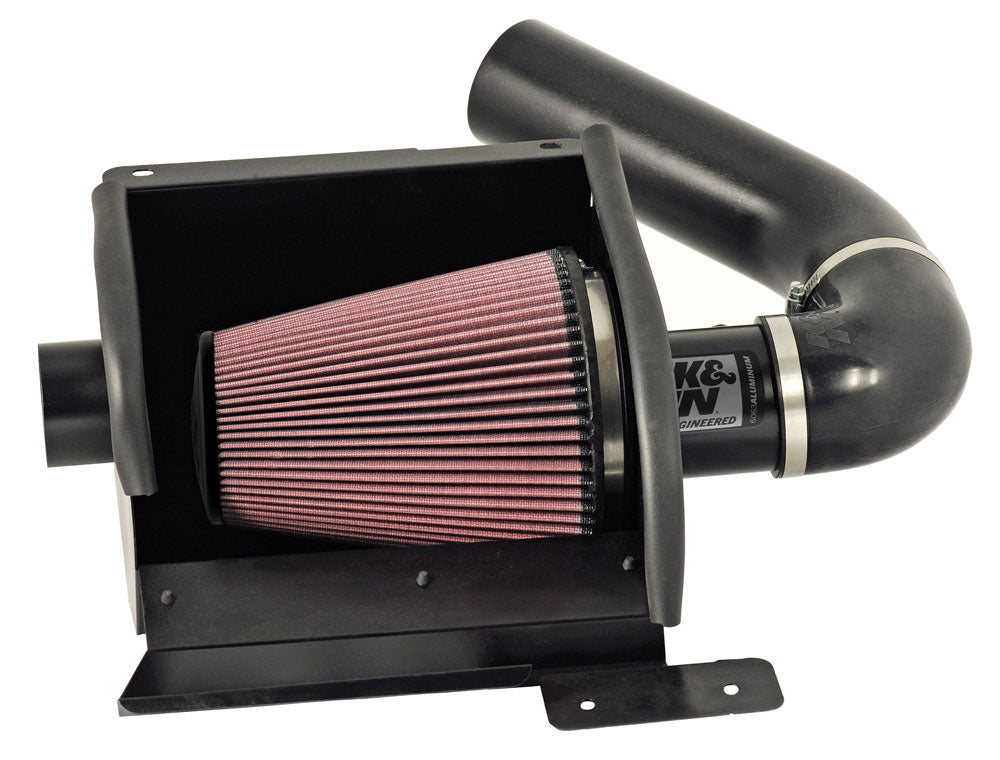 K&N - Performance Air Intake System - PERF. INTAKE KIT; FORD E350/E450 ECONOLINE, V10-6.8L; 1997-2016 (77-2570KTK)