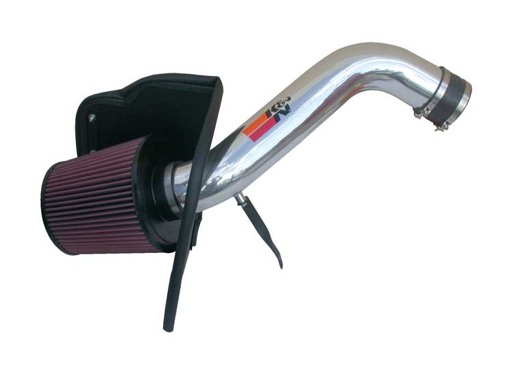 K&N - Performance Air Intake System - PERF. INTAKE KIT; CHEVY SILVERADO HD, V8-6.6L DSL, 01-04, POL (77-3034KP)