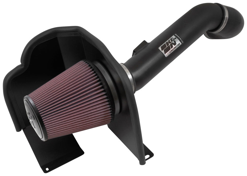 K&N - Performance Air Intake System - PERF. INTAKE KIT; CHEVROLET/GMC SILVERADO 6.0L 16-19 (77-3090KTK)