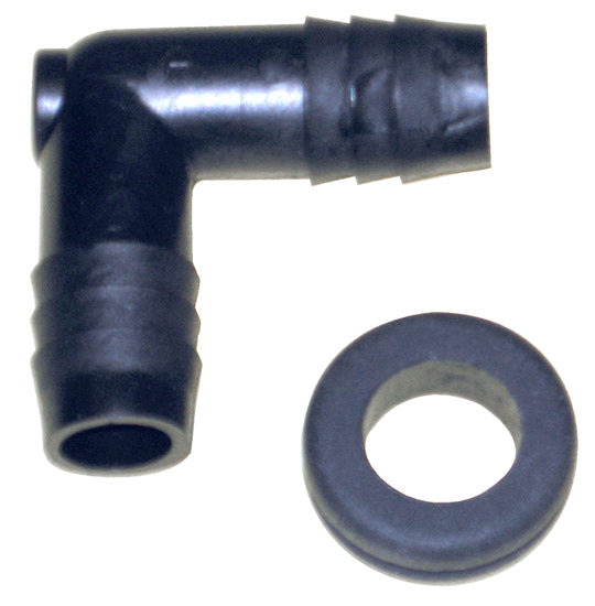 K&N - Air Filter Vent Kit - VENT KIT; 90 DEG, 1/2"FLG, W/GRMT (85-1150)