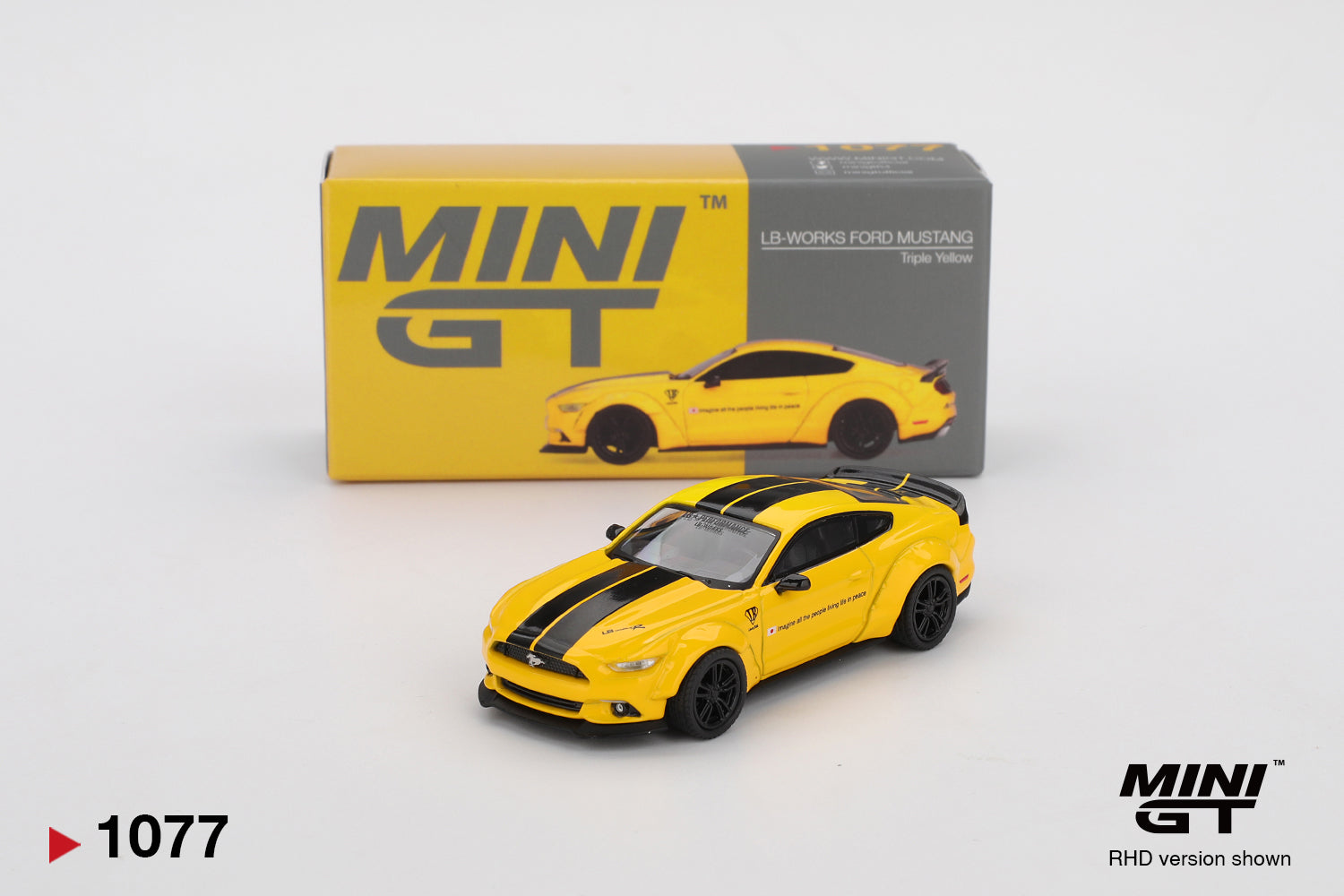 Mini GT - 1/64 Ford Mustang LB-Works Triple YELLOW 2015