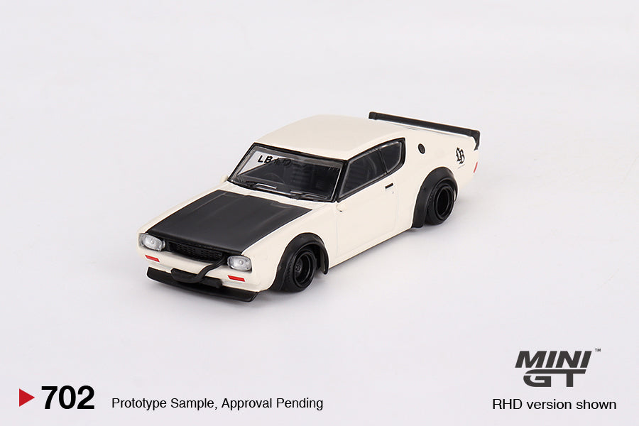 Image of Mini GT - 1/64 LB★Works Nissan Skyline Kenmeri Liberty Walk (White)